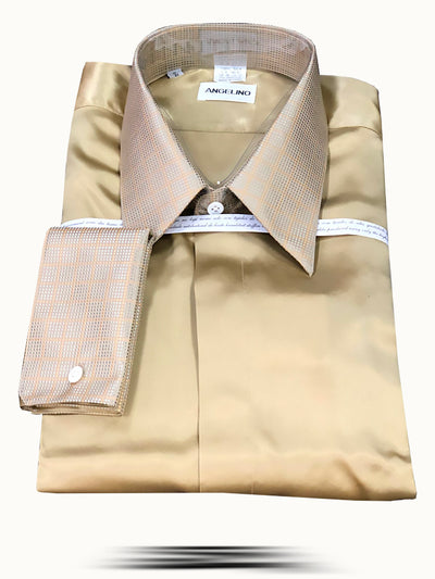 Men's Fashion Silk Shirts SS03-3 - ANGELINO