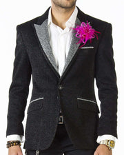 Tuxedo Jacket: Lurex Black - Prom - Tuxedo - Jackets - ANGELINO