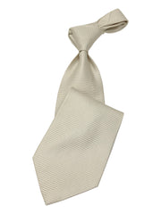 Men's White Necktie #1 - Solid Ties-Wedding-Prom-Silk Ties - ANGELINO