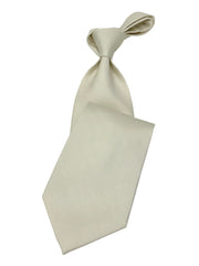 Men's cream Necktie #2 - Solid Ties-Wedding-Prom-Silk Ties - ANGELINO