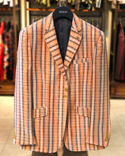Mens Big and Tall - Mens Sport Coat - Blazer for men - Linea Orange - ANGELINO