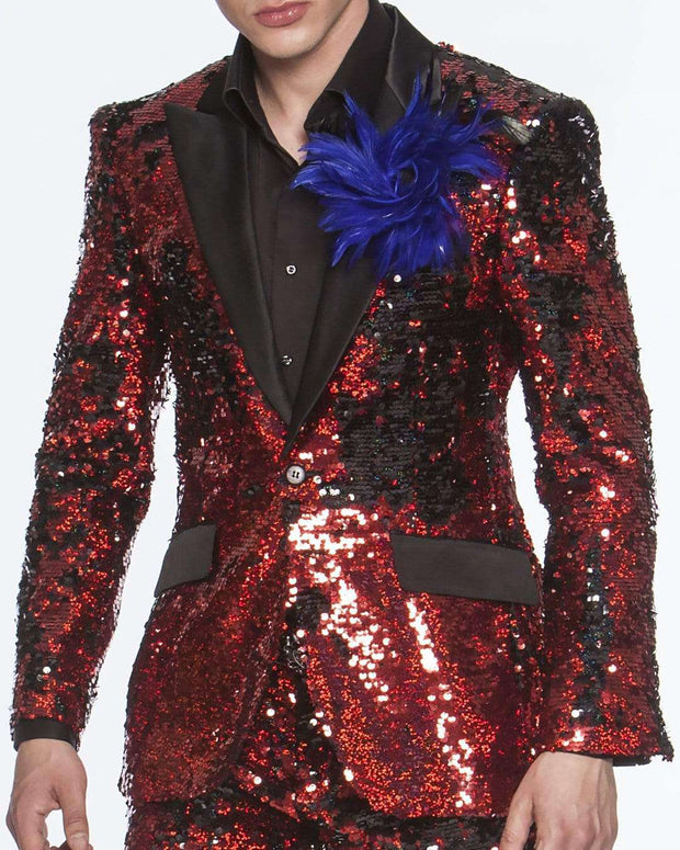  Red - sequin- Suits - 2022 - ANGELINO