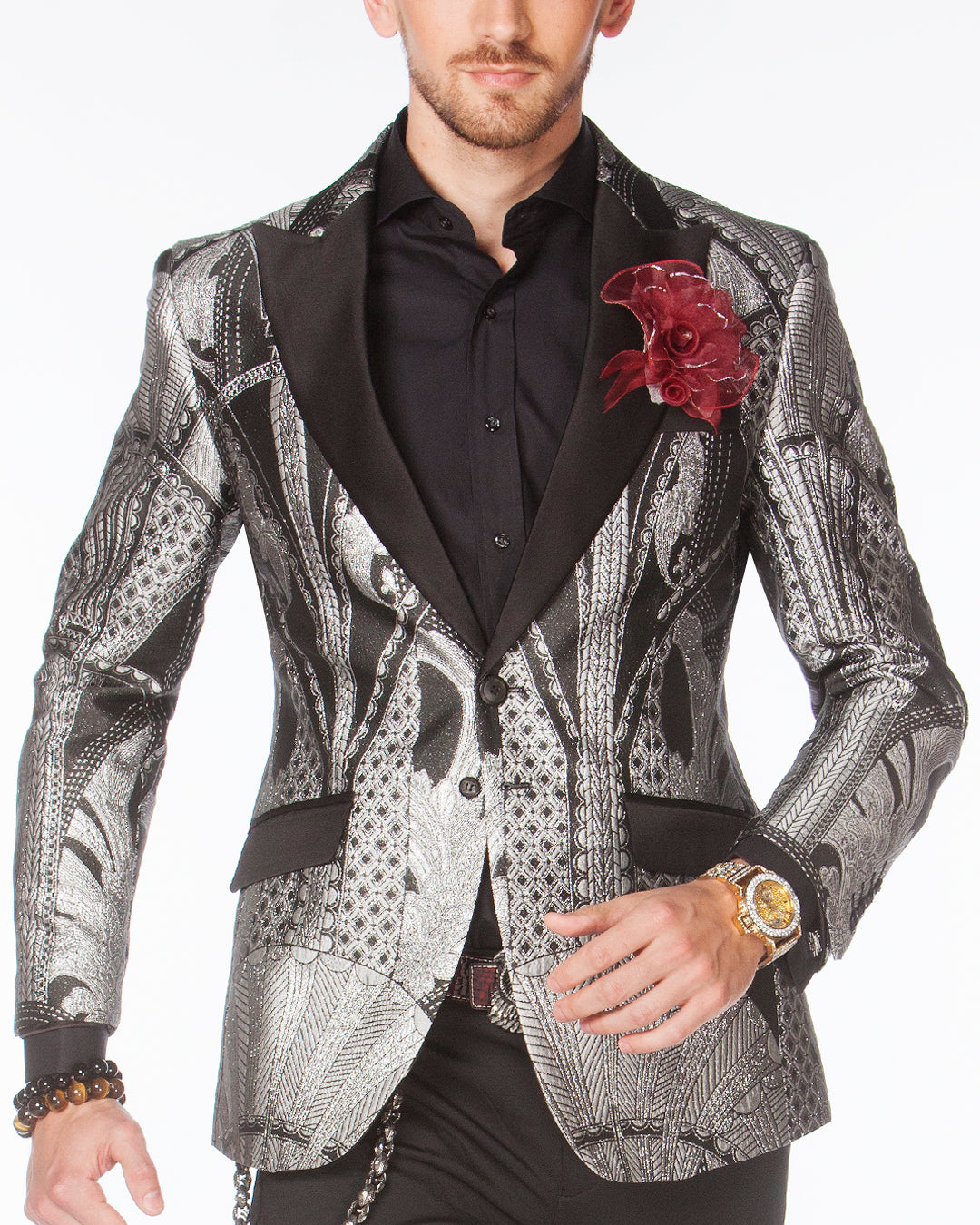 Prom Blazer Prom Tuxedo Luxor Silver Prom 2020 ANGELINO