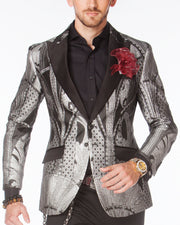 Prom Blazer - Prom Tuxedo - Luxor Silver - Prom 2020 - ANGELINO