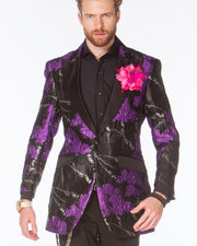 Prom Blazer - Prom Tuxedo 2021 - Venus Purple - Semi Long Blazer - ANGELINO