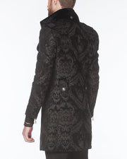 Men's Fashion Jacket - Majesty Black/Black - Stylish - Coat - Long - ANGELINO