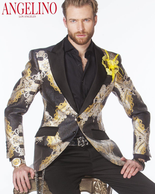 Prom Blazer - Prom Tuxedo - Zeus Gold - Suit Jackets - ANGELINO