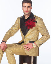 Gold Prom Suit  - ANGELINO