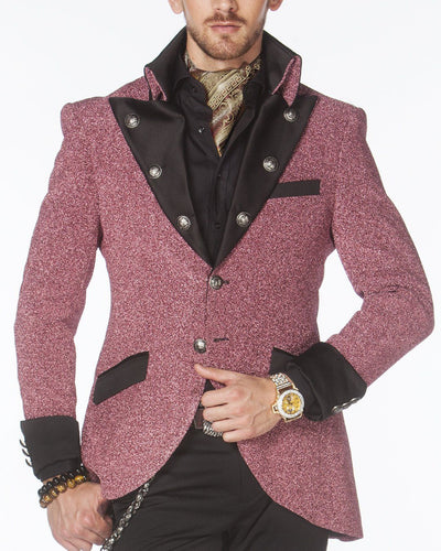 Prom Blazer, Prom Tuxedo 2021 - Lord Pink - Semi Long Blazer - ANGELINO