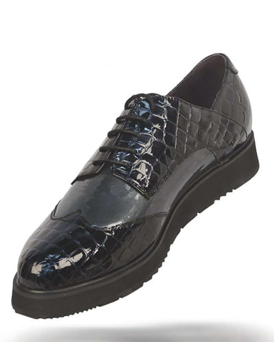 Men's Leather Shoes - Roma Gray - ANGELINO