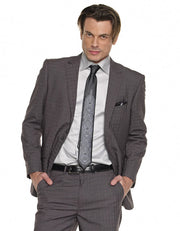 Mens Suits - Plaid Suits - Tom Gray - ANGELINO
