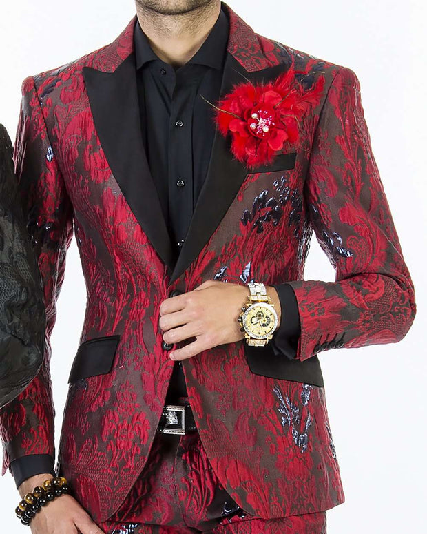 Fashion Suit for men, V Red - Fashion - prom - suits - 2020 - ANGELINO