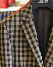 Men's Fashion Blazer - Fran Grayish-Brown #75 - ANGELINO