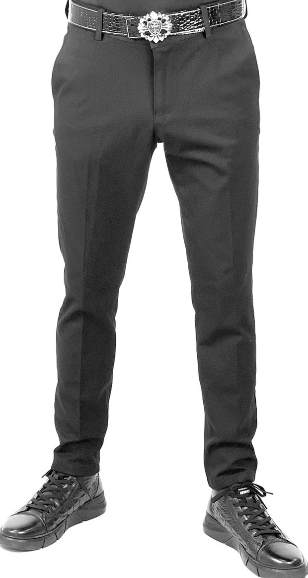 black stretch pants - ANGELINO