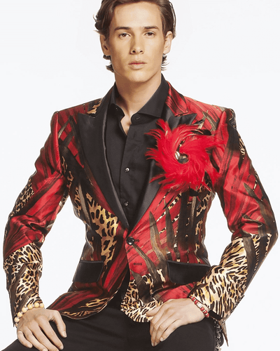 Men's Fashion Luxury Silk Blazer/Jacket Jungle - ANGELINO