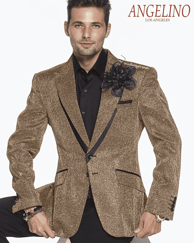 Blazer for men Lucio Gold -  Fashion - Men's - Blazers - ANGELINO