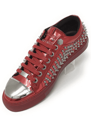 New Hot Men's Fashion Sneakers R. Spike Red - ANGELINO