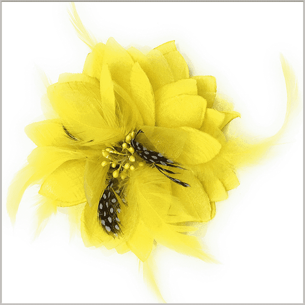 Men's Fashion Lapel Flower- Flower1 Yellow - ANGELINO