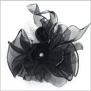 Lapel Flower- Flower2 Black - Prom - wedding - Fashion - ANGELINO