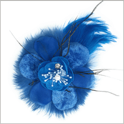Men's Fashion Lapel Flower- Flower3 BLue - ANGELINO