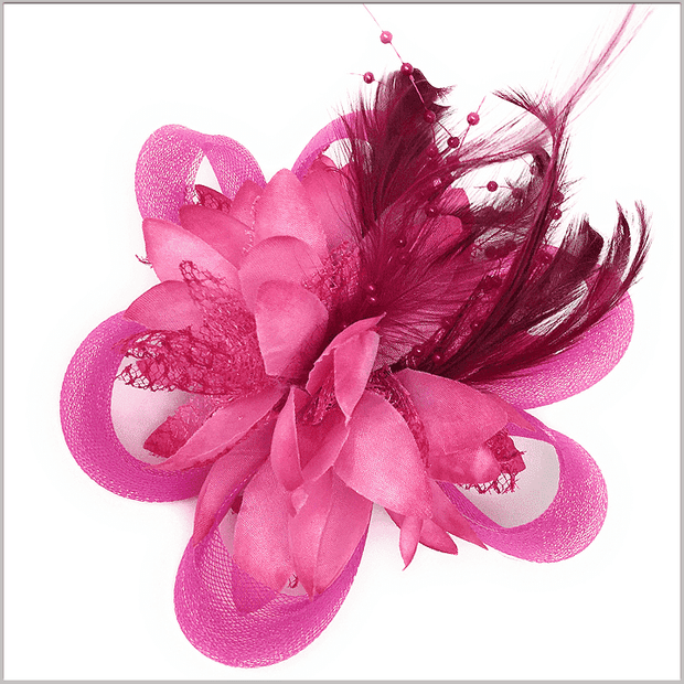 Men's Fashion Lapel Flower- Flower4 Dark Pink - ANGELINO