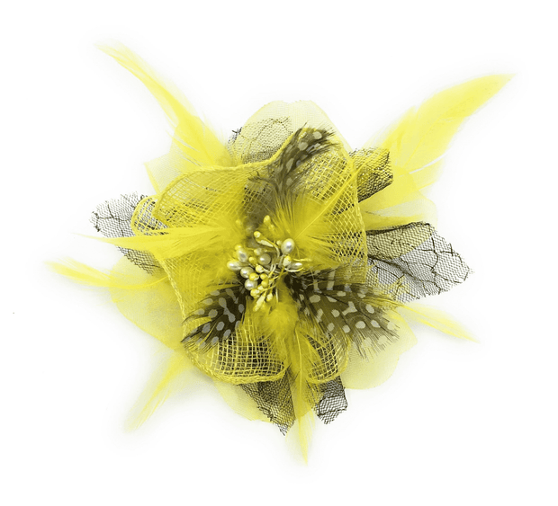 Men's Fashion Lapel Flower- Flower5 Yellow - ANGELINO