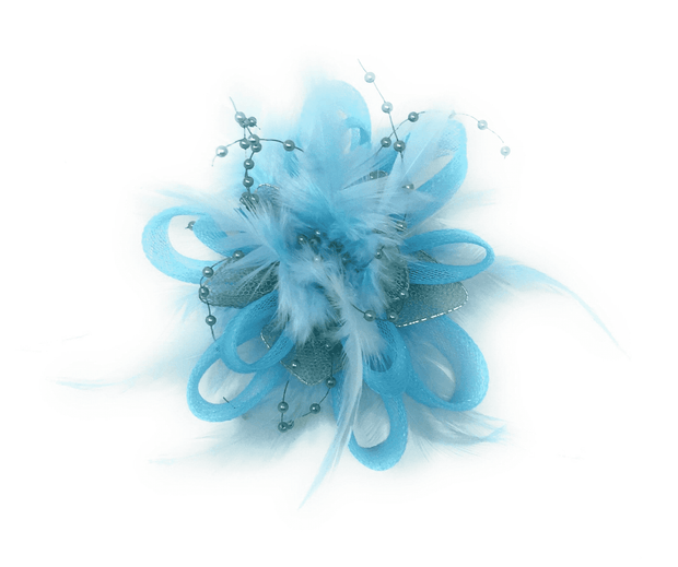 Men's Fashion Lapel Flower- Flower6 Sky Blue - ANGELINO
