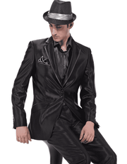 Men's Fashion Suit Dante Black - ANGELINO