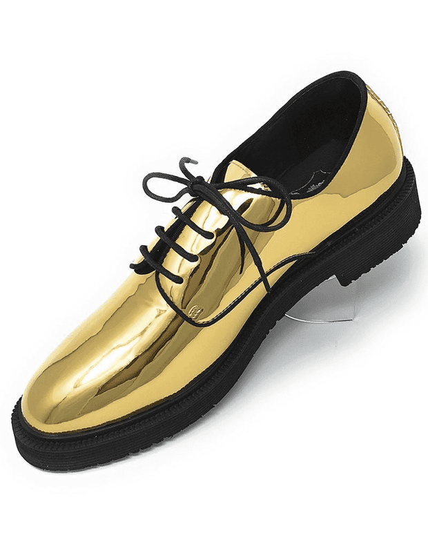 Men's Fashion Shoes Tap Gold - ANGELINO