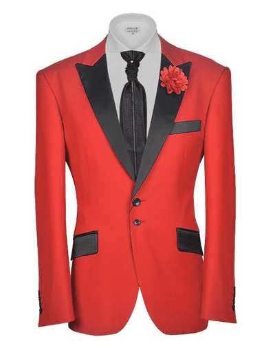 Red tuxedo jacket - tux Red - ANGELINO