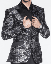 Men's Fashion Sports Coat Blazer-Torro Navy - ANGELINO