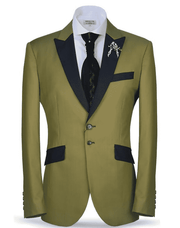 Men's Classic Suit-New Classic Suit1 Green (36) - ANGELINO