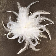 Men's Fashion Lapel Flower Flower6 White - ANGELINO