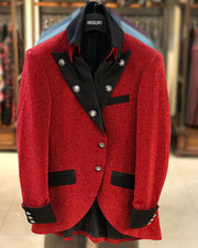 Prom Blazer  - Lord Red - Semi Long Jacket - Fashion - 2021 - Men - ANGELINO
