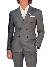 pinstripe suit for men