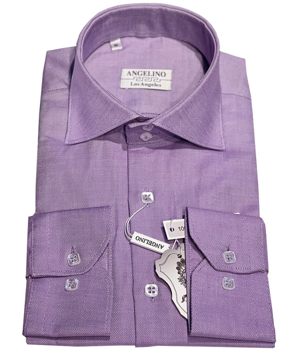 purple dress shirt, ANGELINO
