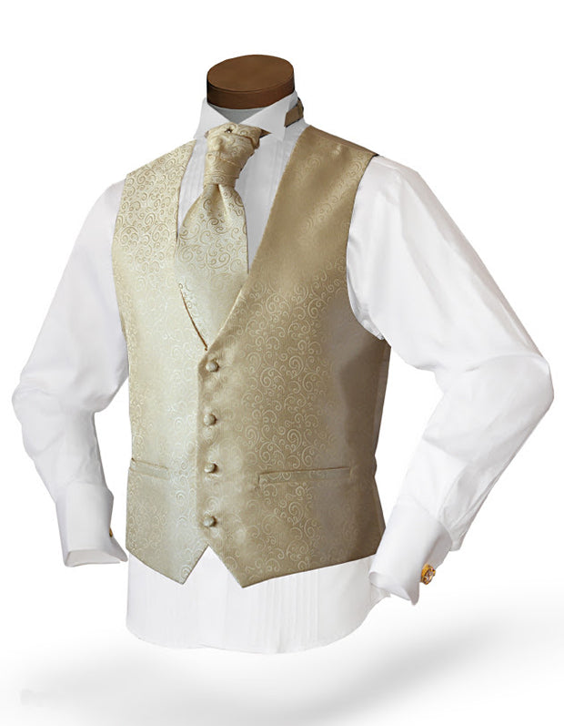 Men's Formal Vest Set - Prom - Wedding - Homecoming- Mika Cream - ANGELINO